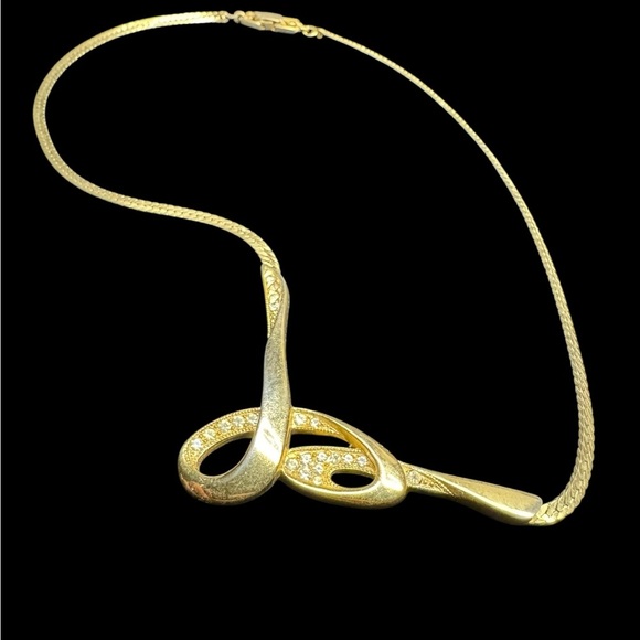 Givenchy Vintage Gold Tone Necklace Choker - Picture 3 of 5